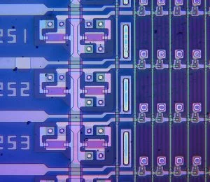 Image of OLED screen pixels