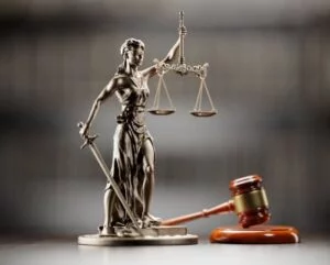 Scales of usstice and gavel